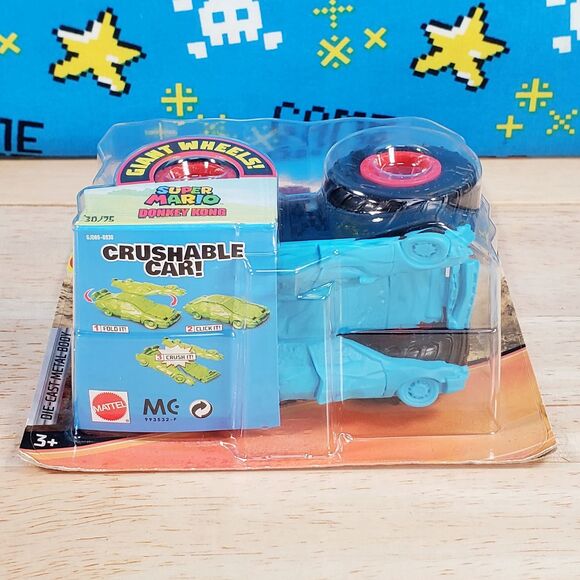 Hot Wheels Super Mario Donkey Kong Monster Trucks w/ Crushable Car 2019 30/75 - Picture 4 of 6